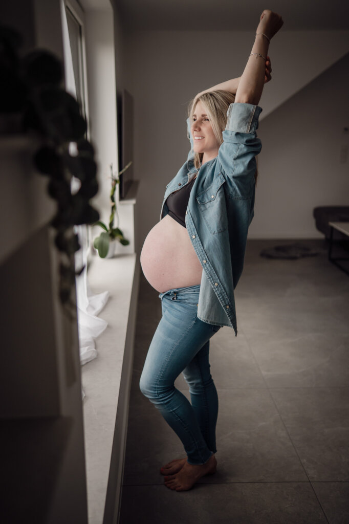 Babybauchfotos Göttingen Homeshooting